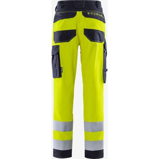 129517 Flamestat Stretch bukse 2161 ATHF, HiVis gul kl 2, Fristads