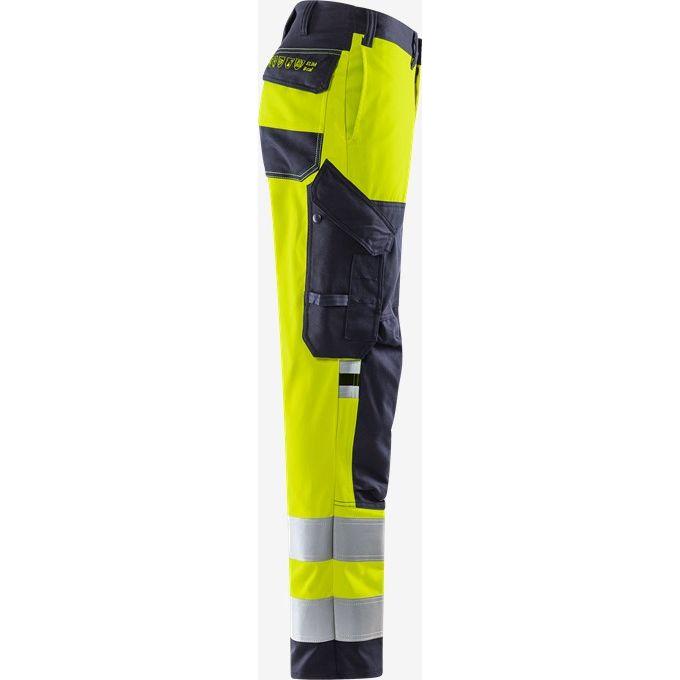 129517 Flamestat Stretch bukse 2161 ATHF, HiVis gul kl 2, Fristads