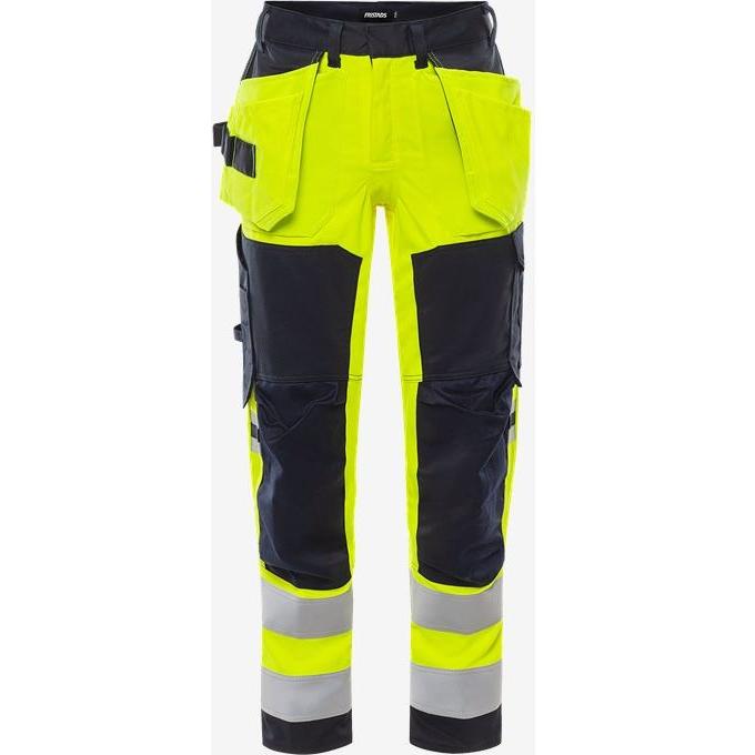 129520 Flamestat Stretch håndverksbukse 2167 ATHF, HiVis gul kl 2, Fristads