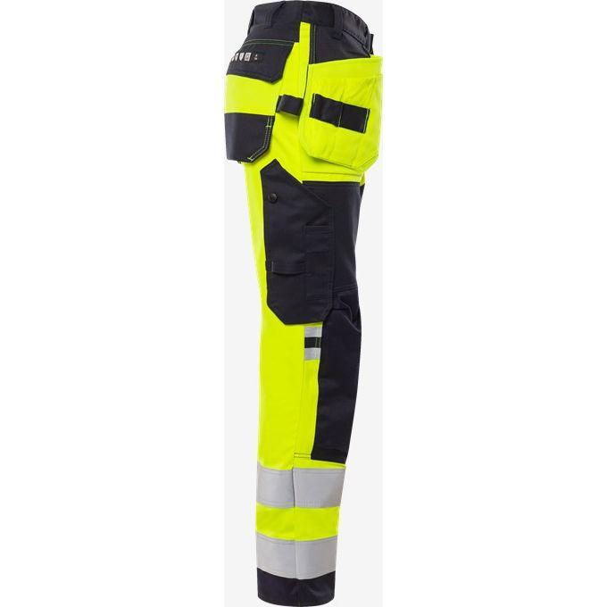 129520 Flamestat Stretch håndverksbukse 2167 ATHF, HiVis gul kl 2, Fristads