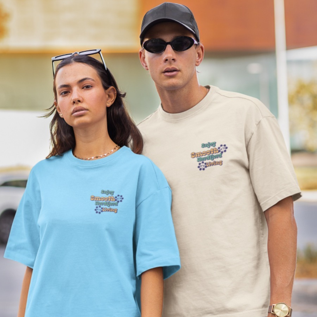 NORD+FJORD T-shirt - Smooth Living (light blue)