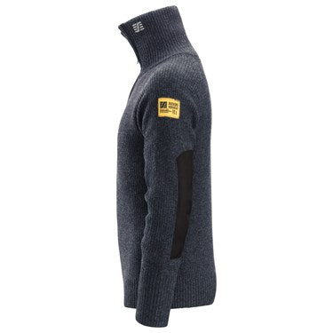 2905, Ullgenser med kort glidelås, mørk blå, Snickers workwear