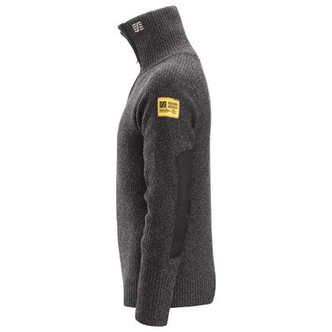 2905, Ullgenser med kort glidelås, mørk grå, Snickers workwear