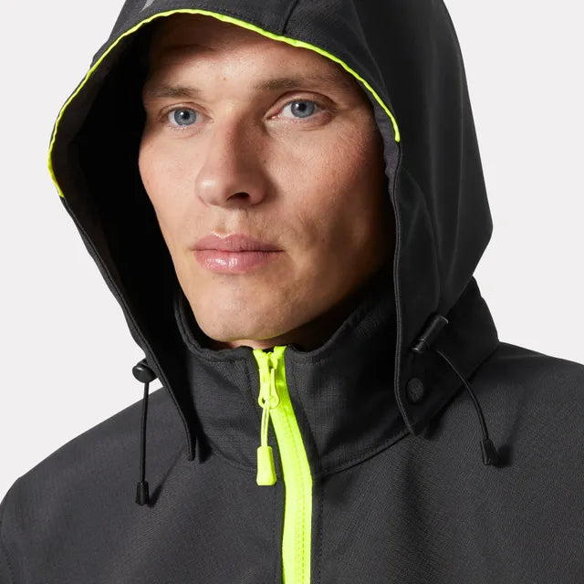 Oxford softshelljakke med hette, Helly Hansen 74290