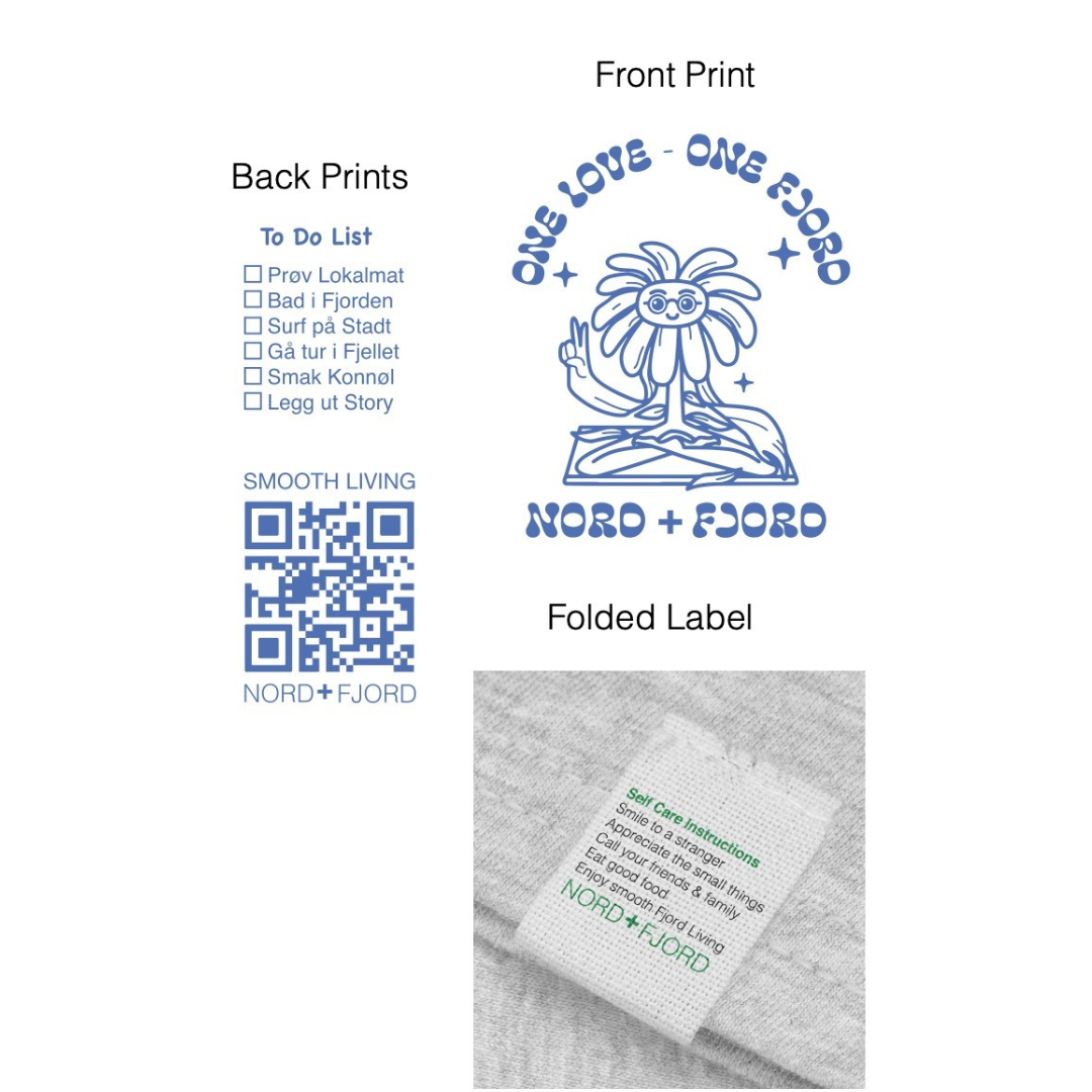 NORD+FJORD T-shirt - One Fjord (white)