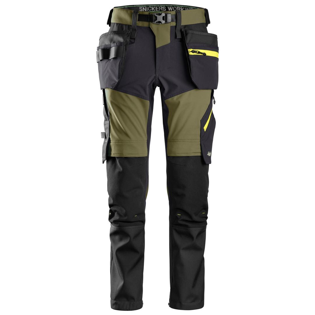 6940 Softshell Stretch Arbeidsbukse+ med hylsterlommer, Snickers