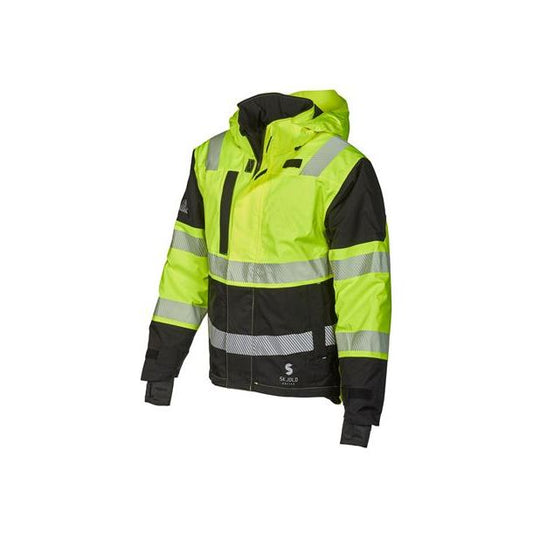 Bulldog SKJOLD jakke,  Synlighet kl. 3, vattert, vanntett
