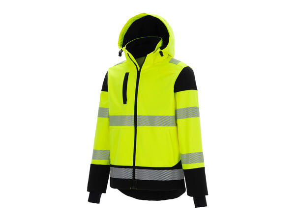 5770 Bulldog softshelljakke, svart/gul