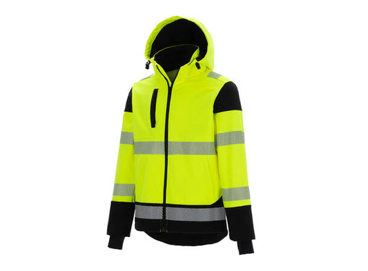 5770 Bulldog softshelljakke, svart/gul