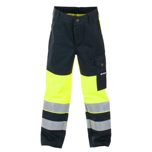 Dokka bukse, barn, fluoriserende gul/sort